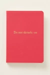 Anthropologie State Of Mind Softcover Journal In Red
