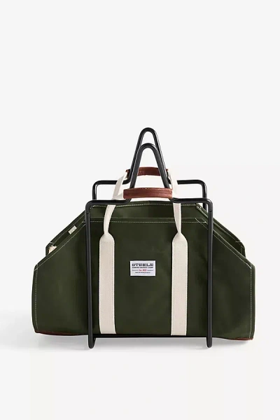 Anthropologie Steele Canvas Steele Log Carrier & Frame Bundle In Black