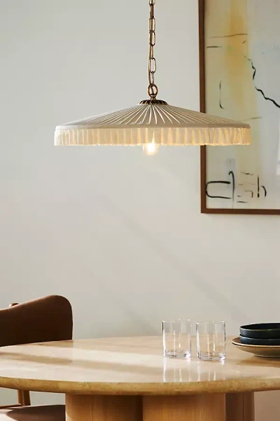 Anthropologie Stefanie Silk Pendant In Brown