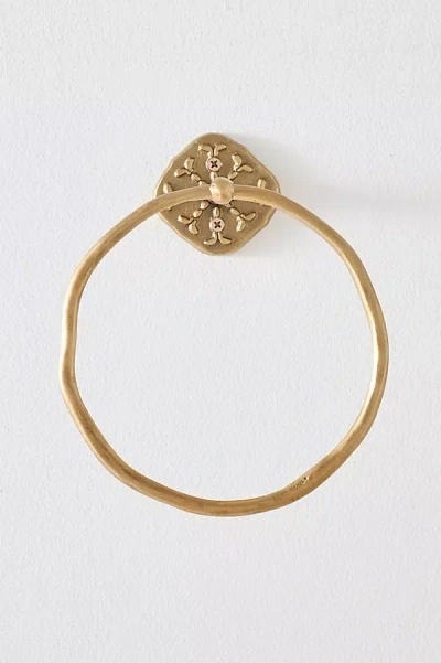 Anthropologie Stella Towel Ring In Brown