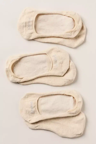 Anthropologie Stems Step Socks, Set Of 3 In Beige