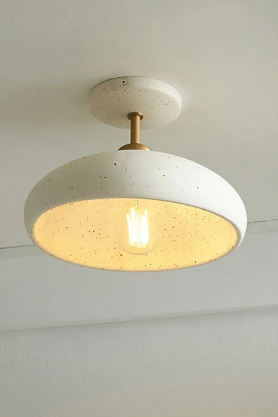Anthropologie Stevie Flush Mount In White