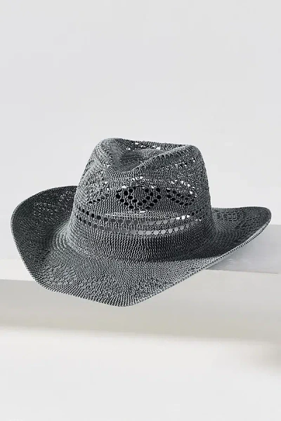 Anthropologie Straw Rancher Hat In Gray