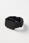 Anthropologie Stretchy Leather Apple Watch Band In Black