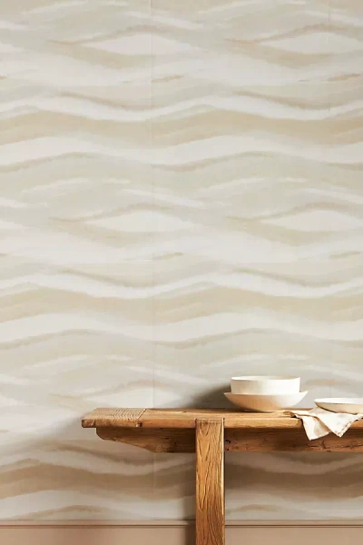 Anthropologie Striate Wallpaper In Neutral