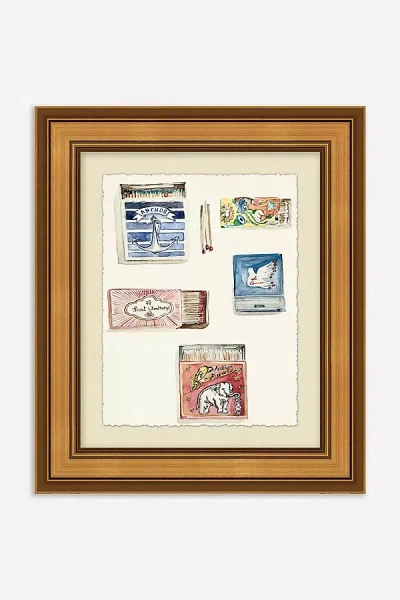 Anthropologie Strike A Match Wall Art In Brown