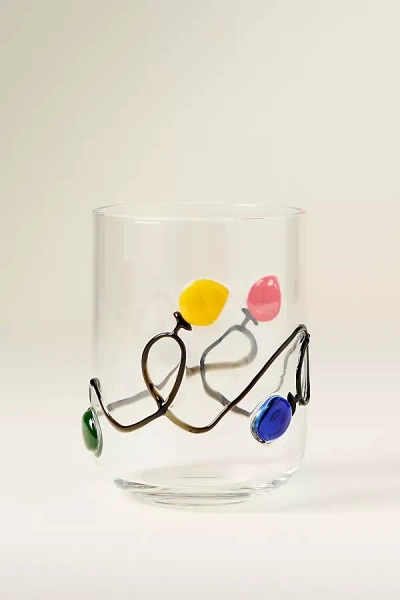 Anthropologie String Of Lights Juice Glass In Multi