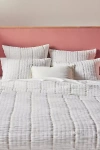Anthropologie Striped Cotton Gauze Coverlet