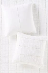 Anthropologie Striped Cotton Gauze Euro Sham