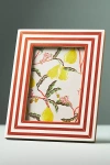 Anthropologie Striped Resin Frame In Red