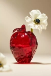 Anthropologie Summer Fruit Bud Vase In Red