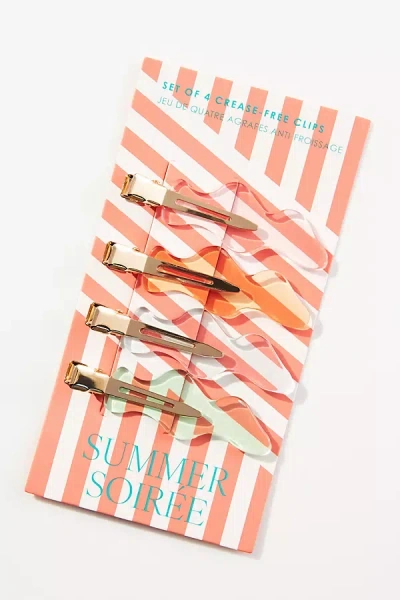 Anthropologie Summer Soiree Crease-free Clips, Set Of 4 In Multicolor