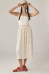 Anthropologie Sundays Manon Cotton Strapless Midi Dress In White