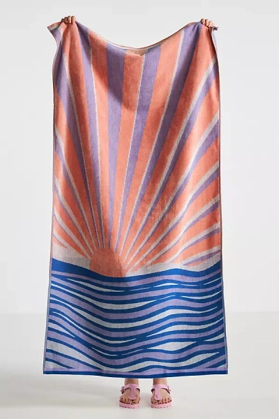 Anthropologie Sunset Beach Towel In Multi