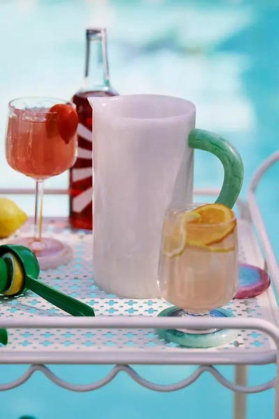 Anthropologie Susana Resin Pitcher In White