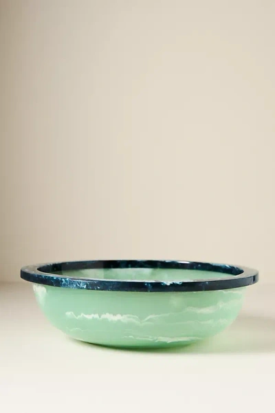 Anthropologie Susana Resin Serve Bowl In Green