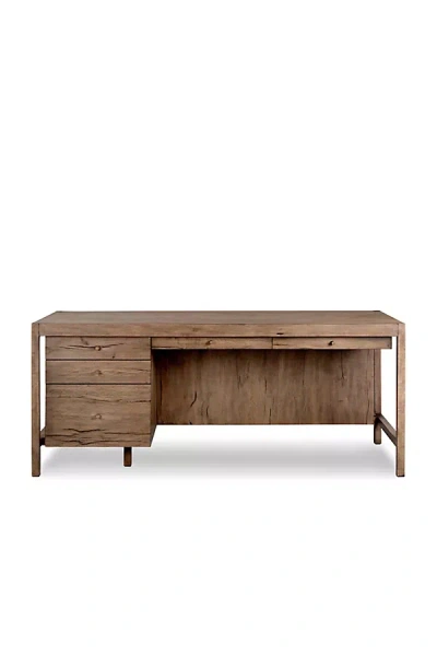 Anthropologie Suspension Oak Desk