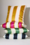 Anthropologie Sutton Cotton Printed Cushion In Multi
