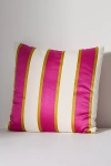 Anthropologie Sutton Cotton Printed Cushion In Pink