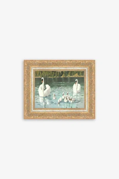 Anthropologie Swan Family Wall Art In Multi