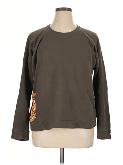Pre-owned Anthropologie Sweatshirt In Brown