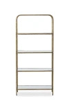 Anthropologie Swinton Etagere Aged Brass Bookcase