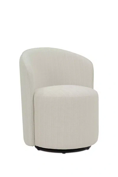 Anthropologie Sylvie Indoor/outdoor Swivel Dining Chair In White