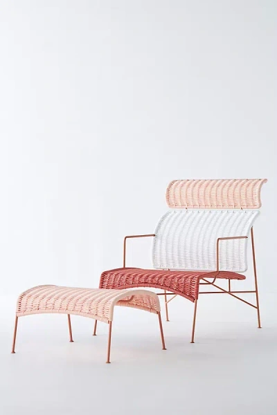 Anthropologie Tabachín Outdoor Lounge Chair In Pink