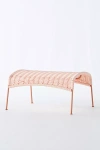 Anthropologie Tabachín Outdoor Ottoman In Pink