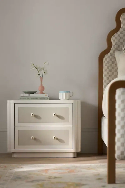 Anthropologie Tabitha Ash Two-drawer Nightstand In Neutral