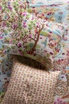 Anthropologie Tales Cotton Slub Printed Euro Sham In Multi
