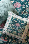 Anthropologie Tales Cotton Slub Printed Euro Sham In Blue