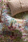 Anthropologie Tales Cotton Slub Printed Shams, Set Of 2 In Black
