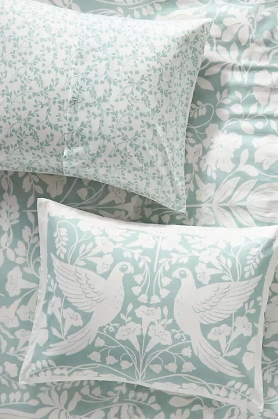 ANTHROPOLOGIE THE PRINTED COTTON-SLUB PILLOW SHAMS, SET OF 2