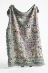 Anthropologie Tales Cotton Woven Throw Blanket In Multi