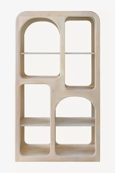 Anthropologie Tana Adjustable Wood Bookcase In Neutral