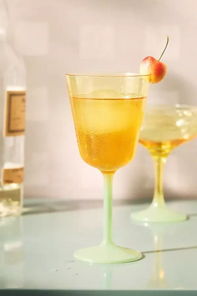 Anthropologie Tandy Wine Glass In Multi