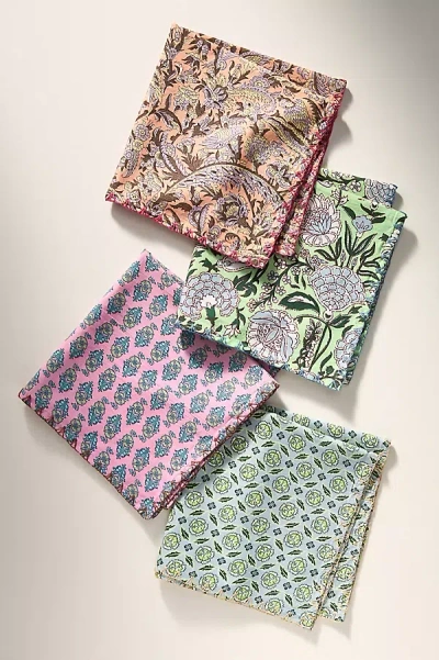 Anthropologie Tangier Oasis Napkins, Set Of 4 In Multi