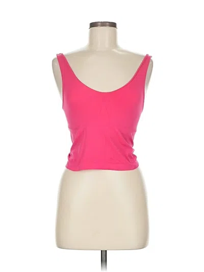 Pre-owned Anthropologie Tank Top Pink Strapless Neckline Tops