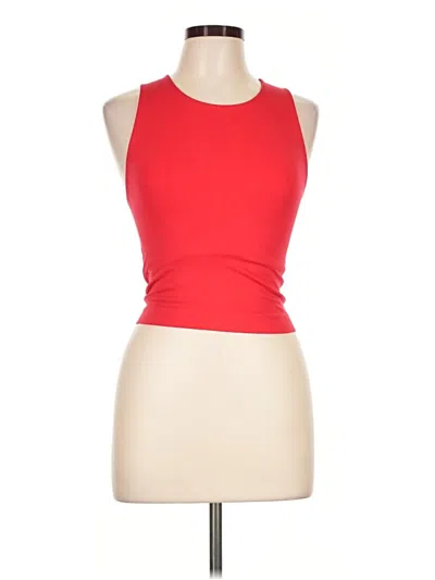 Pre-owned Anthropologie Tank Top Red Halter Neckline Tops