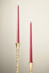 Anthropologie Taper Candles, Set Of 2 In Pink
