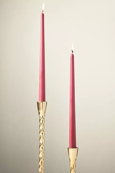 Anthropologie Taper Candles, Set Of 2 In Pink