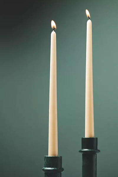 Anthropologie Taper Candles, Set Of 2 In White