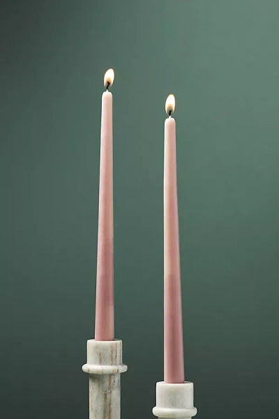 Anthropologie Taper Candles, Set Of 2 In Pink