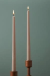 Anthropologie Taper Candles, Set Of 2 In Neutral