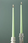 Anthropologie Taper Candles, Set Of 2 In Green