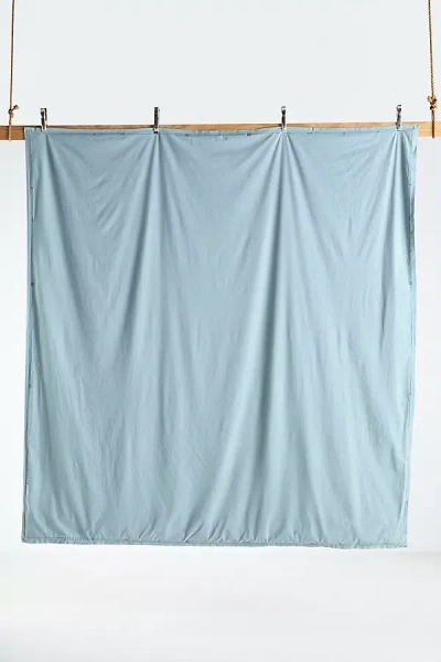 Anthropologie Taylor Organic Cotton Percale Embroidered Duvetu200b In Blue