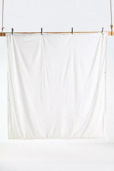 Anthropologie Taylor Organic Cotton Percale Embroidered Duvetu200b In White