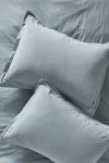 Anthropologie Taylor Organic Cotton Percale Embroidered Shams, Set Of 2
