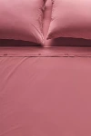 Anthropologie Taylor Organic Cotton Percale Embroidered Sheet Setu200b In Red